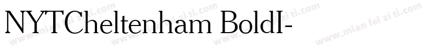 NYTCheltenham BoldI字体转换